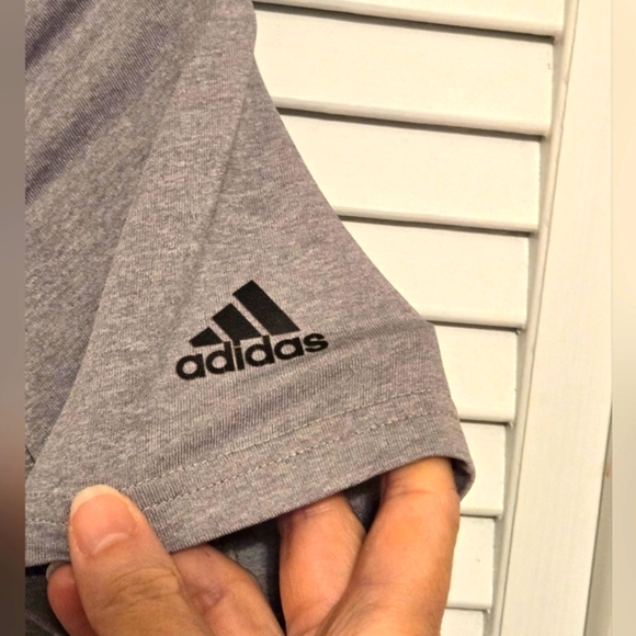 ADIDAS Boy's M 10-12 Camo Logo Climalite Tee - Picture 3 of 7